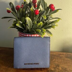 Michael Kors Blue Small Wallet